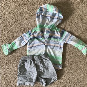 Summer Outfit with hood shirt